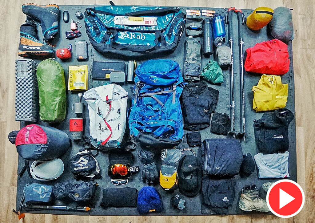 MOUNTAINEERING KIT LIST (WITH LINKS+VIDEO) Jamie Ramsay